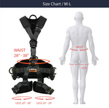 Fusion Tac Rescue Tactical Harness with Flat Foam Padding.
